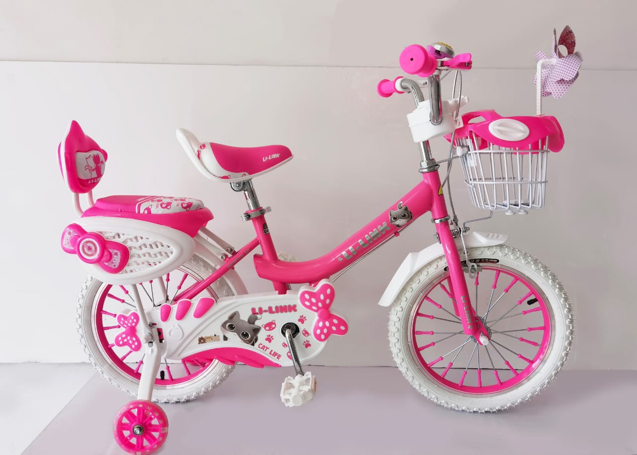 Pink bicycle for kids