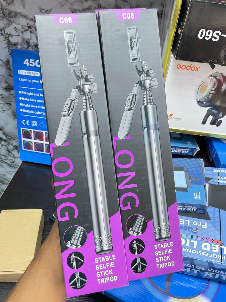 C08 Long Stable Selfie Stick Tripod
