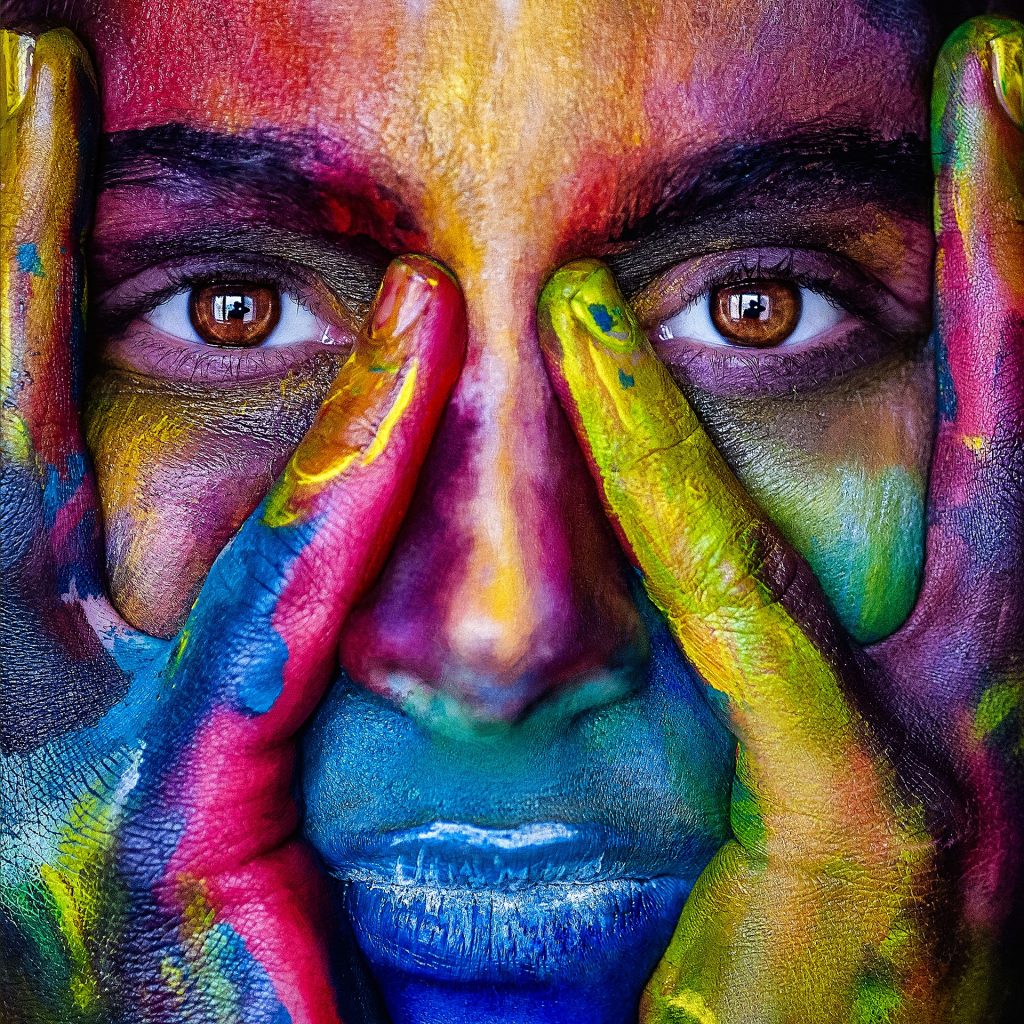 Colorful face painting