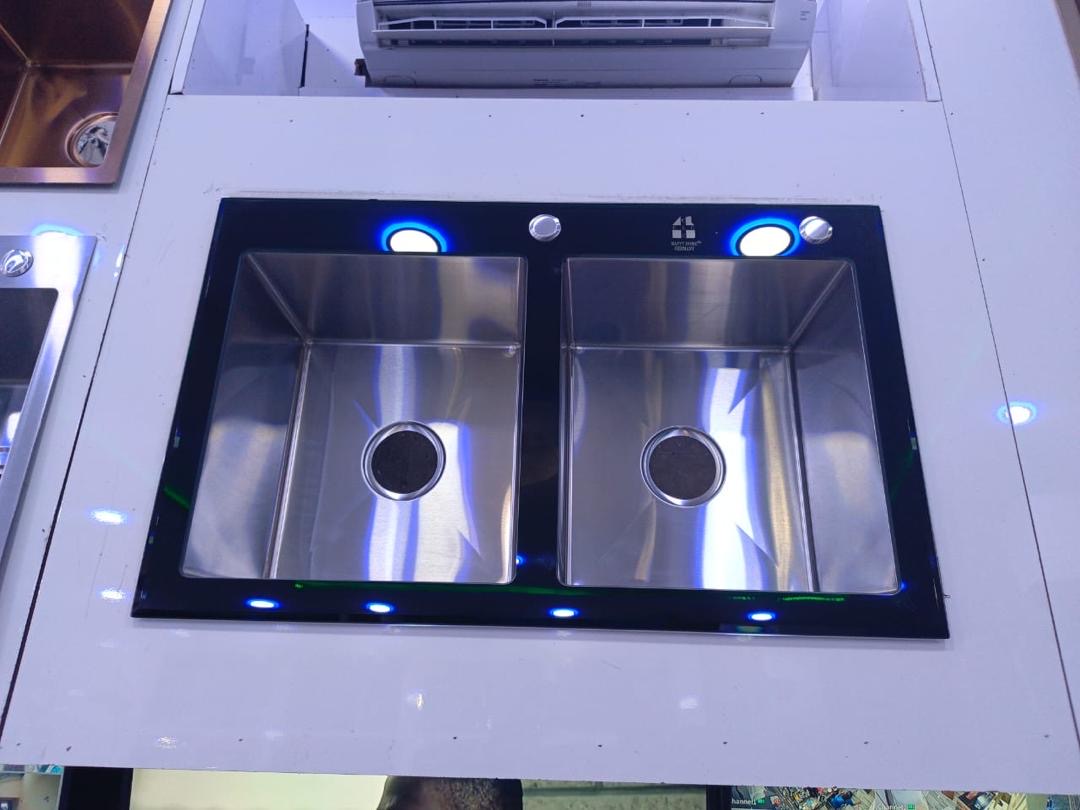 Happy home double basin kitchen sink
