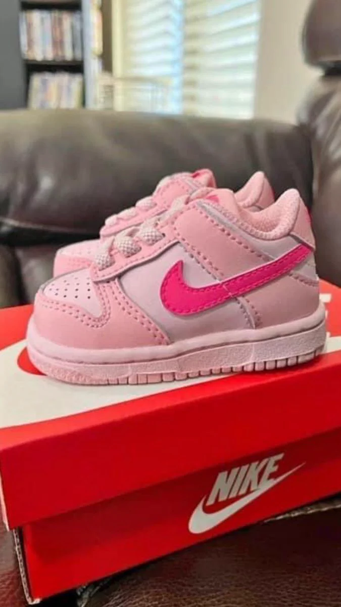 Pink Nike sneakers