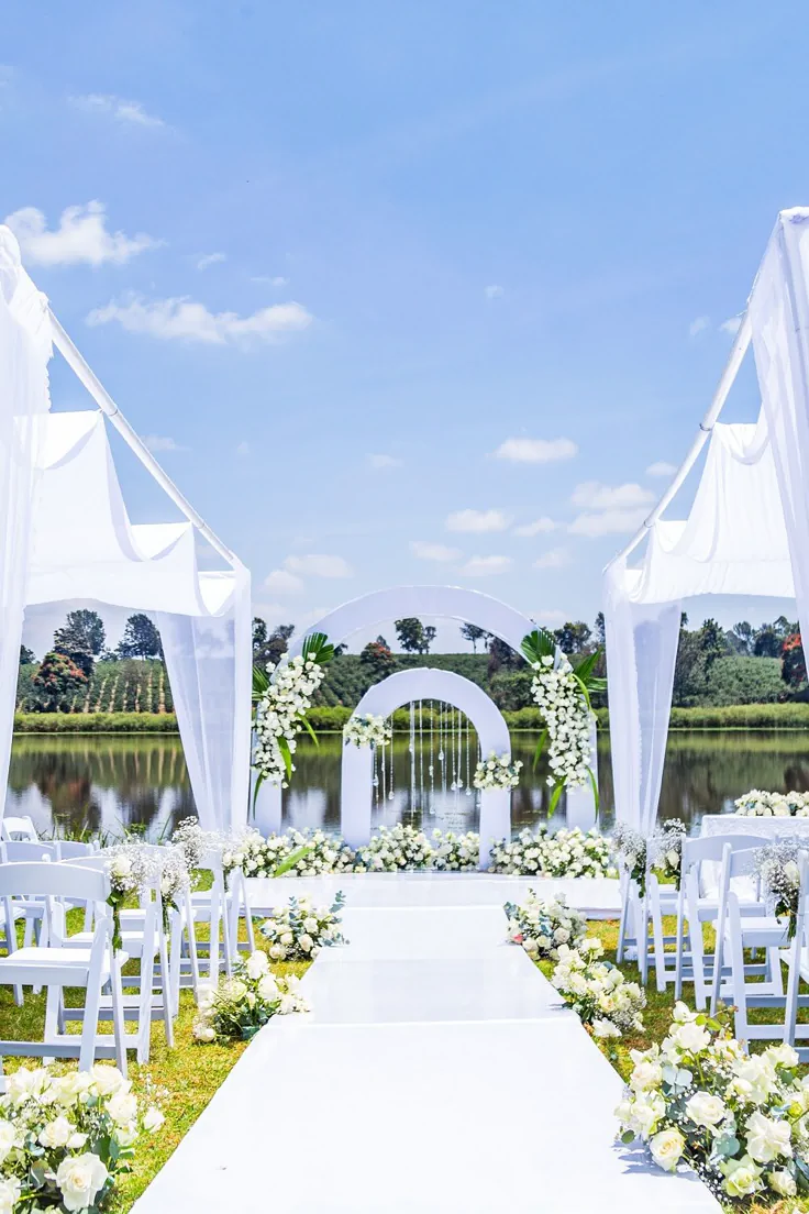 Lakeside vows ceremony