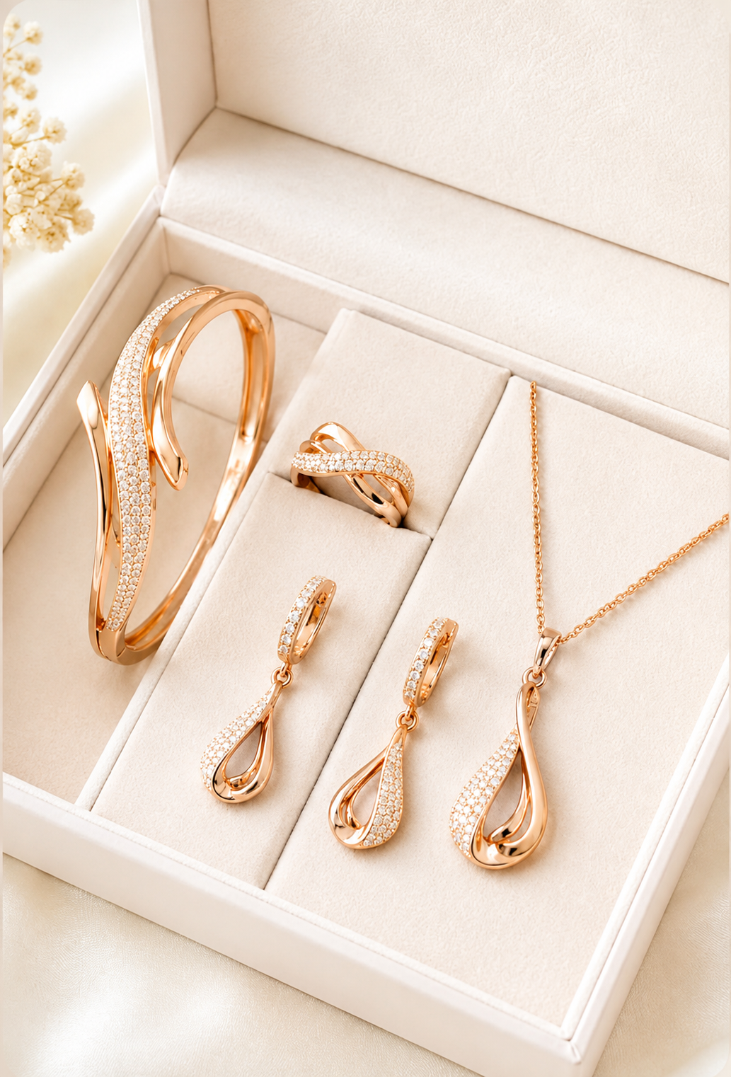 Rose Gold Elegance Jewelry Set