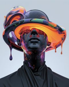 Surreal Humanoid with Rings