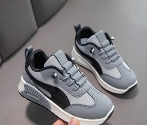 Grey & Black Casual Sneakers