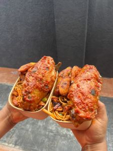 Spaghetti with chicken and plantain (0.75 lit)