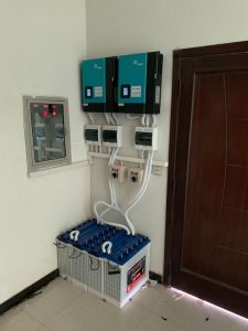 Solar Power Backup System (Inverter + Battery Setup)