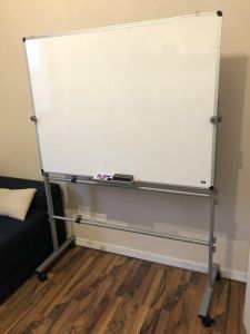 Mobile Whiteboard with Stand (Magnetic, Adjustable)