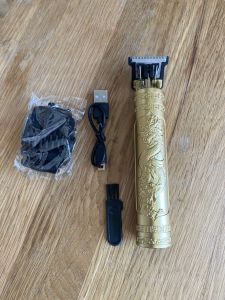 Dragon-Engraved Professional Hair Trimmer (Cordless)