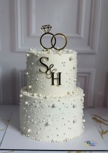 Two-Tier Wedding/Engagement Cake