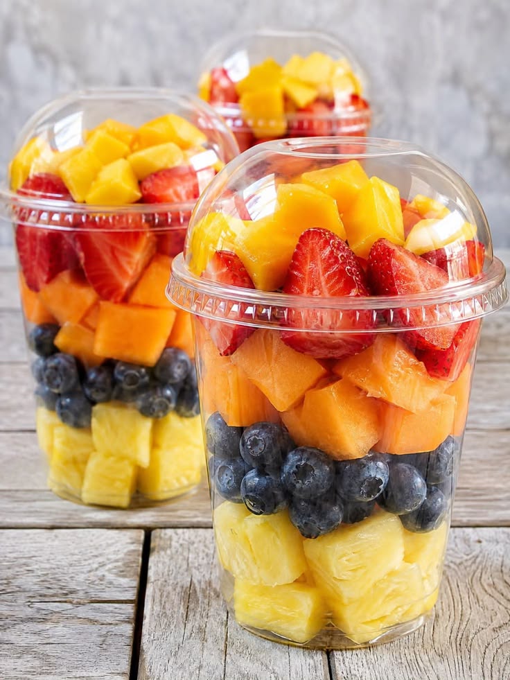 Layered Fresh Fruit Cup