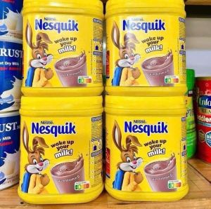Nestlé Nesquik Chocolate Powder   - Size: 400g container (yellow packaging with bunny mascot)