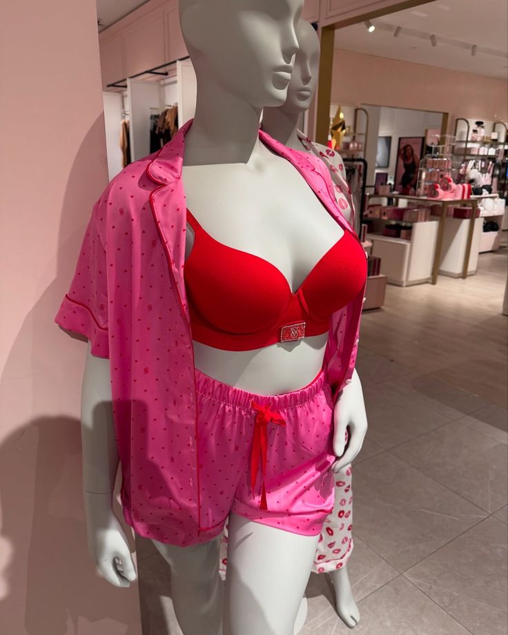 Women’s Red & Pink 3-Piece Sleepwear Set