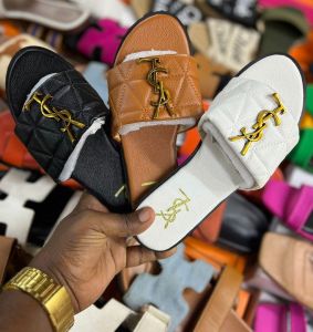 Women's Quilted Designer Flat Slide Sandals