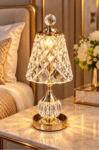 Rechargeable Crystal Diamond Table Lamp   